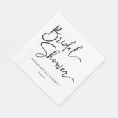 エレガント モダン ミニマル ブライダル シャワー スタンダードランチョンナプキン (角)