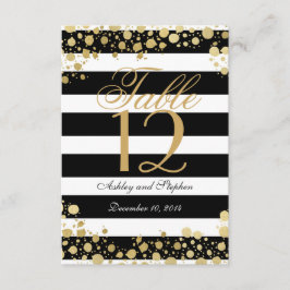 エレガント モダン 偽金 スプラッタとストライプ 招待状