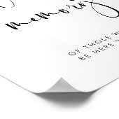 エレガント&モダン 愛を込めたウェディングサイン ポスター (角)