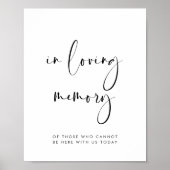 エレガント&モダン 愛を込めたウェディングサイン ポスター (正面)