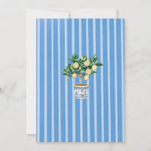 エレガント モダン 水彩画 メインスクイーズ ブライダルシュー 招待状 (裏面)