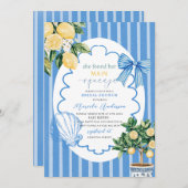 エレガント モダン 水彩画 メインスクイーズ ブライダルシュー 招待状 (正面/裏面)