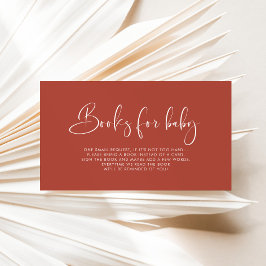 エレガント&モダン Terracottaブックリクエストカード エンクロージャーカード