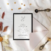 エレガント |モノグクラシックラム結婚のフレーム 招待状