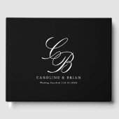 エレガント、モノグラム結婚、 ゲストブック (正面)