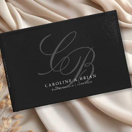 エレガント、モノグラム結婚、 ゲストブック