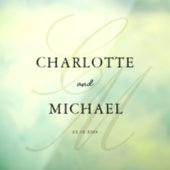 エレガント、モノグラム、スクリプトフォント ウィンドウサイン (シート3)