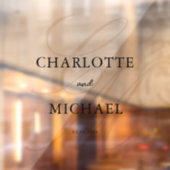 エレガント、モノグラム、スクリプトフォント ウィンドウサイン (シート2)