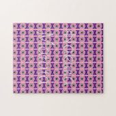 エレガント モノグラム ブルーム: 美しくパーソナルなモチーフ ジグソーパズル (横)