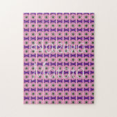 エレガント モノグラム ブルーム: 美しくパーソナルなモチーフ ジグソーパズル (縦)