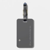 エレガント&モノグラモダンムオングレートラベル ラゲッジタグ (裏面縦)