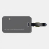 エレガント&モノグラモダンムオングレートラベル ラゲッジタグ (裏面横)