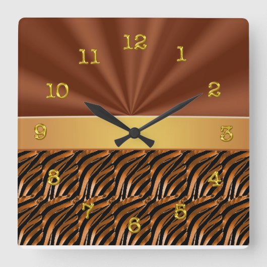 エレガント&ユニークリビングルームの壁掛け時計の販売 スクエア壁時計 (正面)