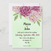 エレガント ユニーク シック ロマンチック ミニマリスト クラシック 招待状 (正面)