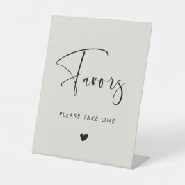 エレガント&ライトサモダンージグリーン結婚式の引き出物 台座サイン