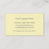 エレガント ライトブルー オーナメント テキスタイル パターン 名刺 (裏面)