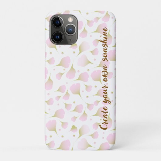エレガント ライト パウダー ピンク カスタム 引用 Case-Mate iPhoneケース (裏)