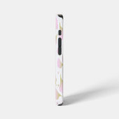 エレガント ライト パウダー ピンク カスタム 引用 iPhoneケース (左側面)