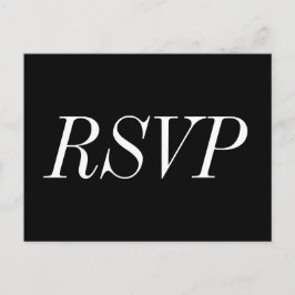 エレガント&ラグジュアリーな「RSVP」ポストカード ポストカード