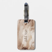 エレガント ラグジュアリー グリッター マーブル ラゲッジタグ (裏面縦)