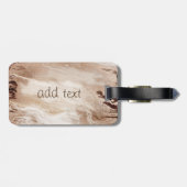 エレガント ラグジュアリー グリッター マーブル ラゲッジタグ (裏面横)