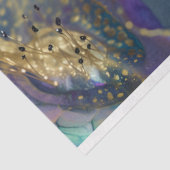 エレガント ラグジュアリー パープルとゴールドのフラワーデコパージュ 薄葉紙 (詳細)