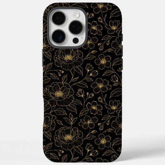 エレガント ラグジュアリー フローラル シームレス Case-Mate iPhoneケース (裏面)