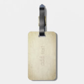 エレガント ラグジュアリー 洗練された,猫 ラゲッジタグ (裏面縦)