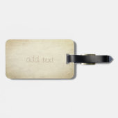 エレガント ラグジュアリー 洗練された,猫 ラゲッジタグ (裏面横)