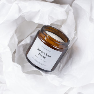 エレガント ラスト ナーヴ キャンドル ラベル スクエア ステッカー