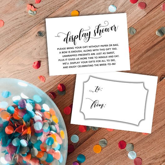 エレガント、ラップなしミニマルブライダルシャワーギフトラベル