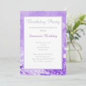 エレガント&ラベシンプルンダー《写真》ぼけ味誕生日 招待状 (スタンド正面)