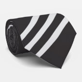 エレガント&ラミニマルイン付きブラックタイ ネクタイ (ロール)