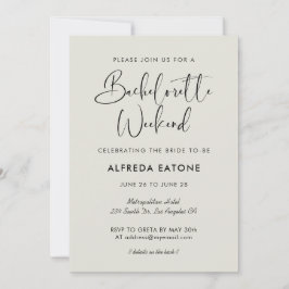 エレガント&ラモダンイトセージバチェロレッテ週末 招待状
