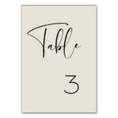 エレガント&ラモダンイトセージ緑結婚の テーブルナンバー (裏面)