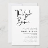エレガント&リハモダンーサルディナーの前の夜 招待状 (正面)