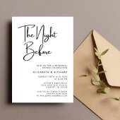 エレガント&リハモダンーサルディナーの前の夜 招待状