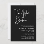 エレガント&リハモダンーサルディナーの前の夜 招待状 (正面)