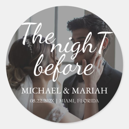 エレガント リハーサルディナー 前日の夜の写真 ラウンドシール (正面)