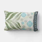 エレガント リーフ ファミリー ネーム アクセント ピロー (裏面)