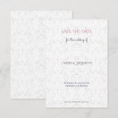 エレガント & レトロ 保存日 - 写真なし | ユニーク セーブザデート (正面/裏面)