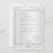 エレガント&レモダンースのダイヤ結婚モンド 招待状 (裏面)