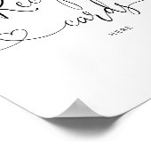 エレガント レモン あなたのレシピカードをここに置いてください ポスター (角)