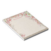 エレガント&ロマンチックなフローラガーデンフラワーキャノピー ノートパッド (アングル)