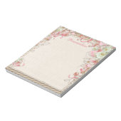 エレガント&ロマンチックなフローラガーデンフラワーキャノピー ノートパッド (回転)
