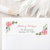 エレガント ロマンティック シック フラワーデコ ラベル (インサイチュ)