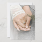 エレガント ロマンティック セーブ・ザ・デート ウェディングカード 招待状 (裏面)