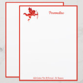 エレガント ロマンティック チェルブ キューピッド バレンタイン レッド (正面/裏面)