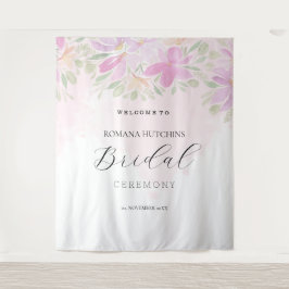 エレガント ロマンティック フラワーピンク タペストリー