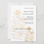 エレガント ロマンティック フラワーボーホーガーデン 招待状 (正面)